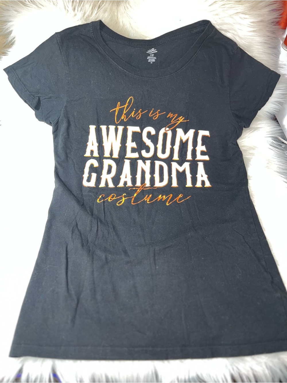 This Is My Awesome Grandma Costume Short-Sleeve Tee - Black